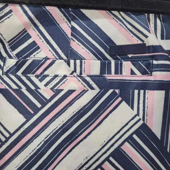 NWT Adidas‎ Light Pink Navy Geometric Print Athletic Skirt DQ0495 Size L - Picture 8 of 13